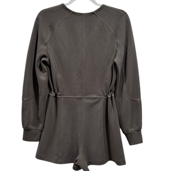 Lululemon Ribbed Softstreme Long-Sleeve Romper In Nomad - Picture 4 of 6